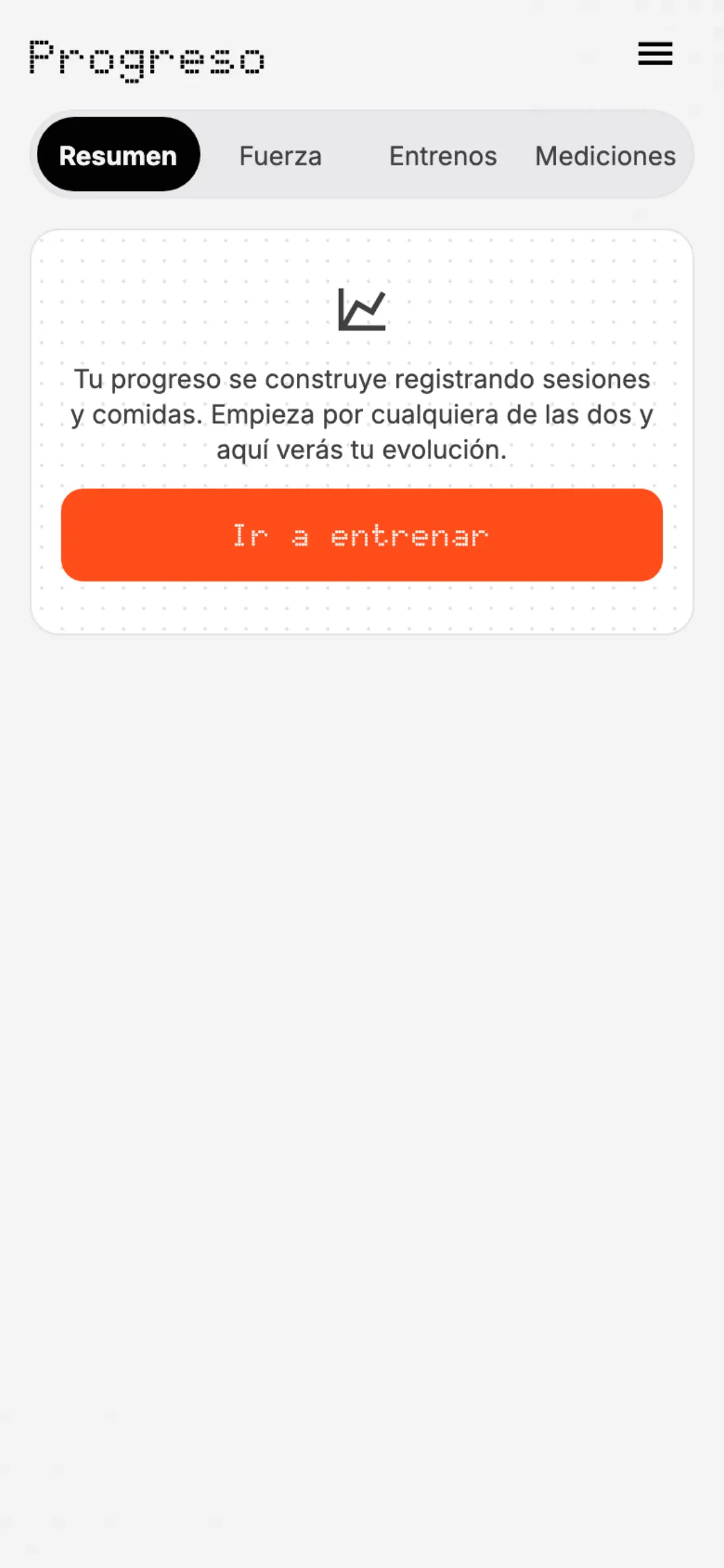 Progreso de Evolution en tema claro
