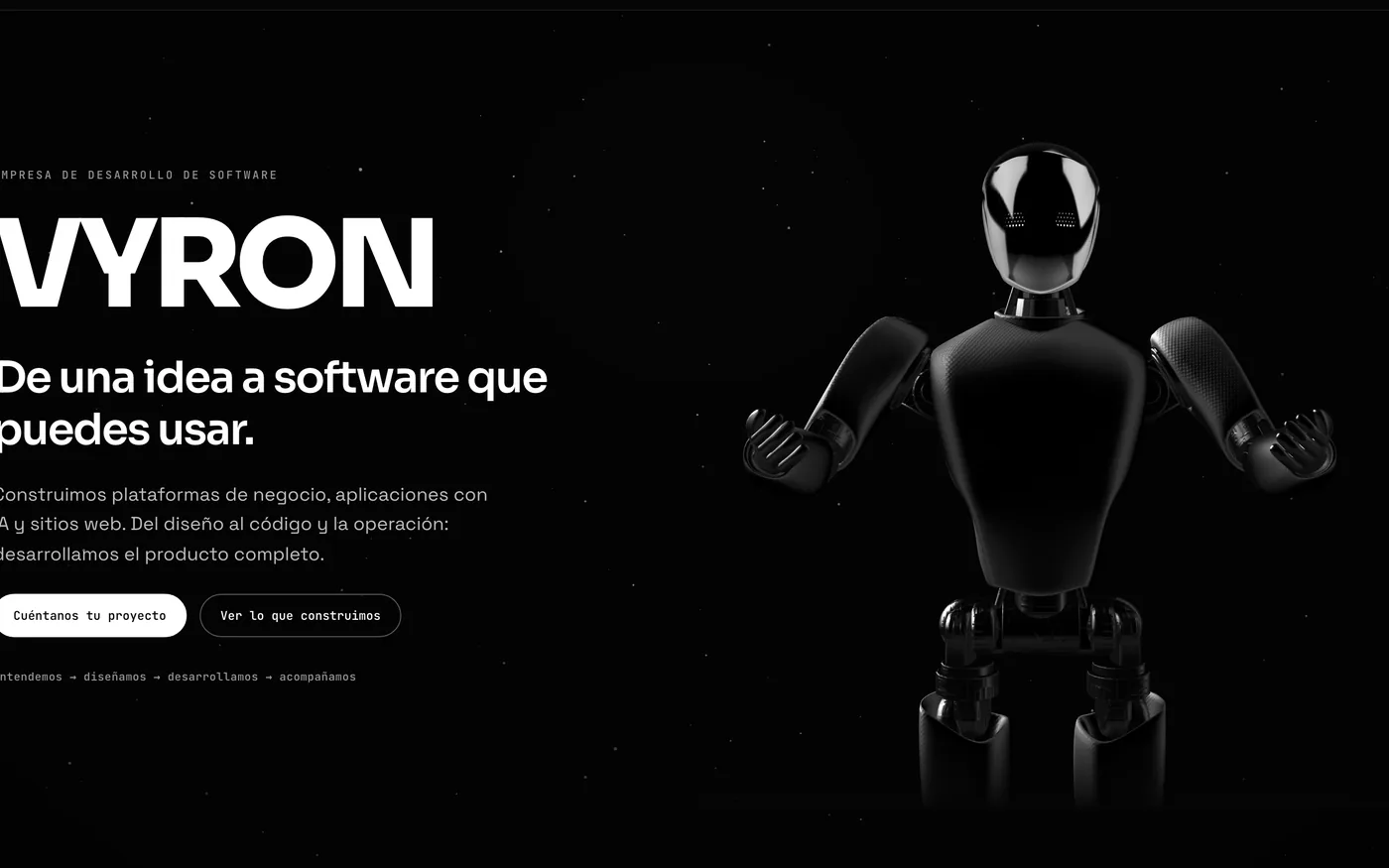 Sitio publicado de vyron.software